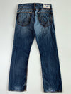 True Religion Dark Wash Bootcut Jeans (W:35|L:44)