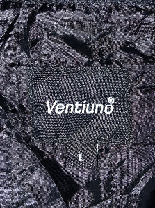Ventiuno | Black Racing Patch Moto Jacket (Paded) (M)