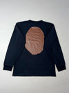 A Bathing Ape BAPE Ape Head Big Logo Long Sleeve Tee – Black (M)