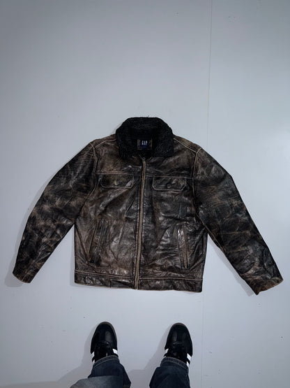 ZVintage GAP Original Leather Jacket (RARE)  (L)