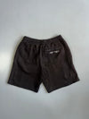 Puma Black Sweat Shorts White Drawstring Logo (W:30) (L:17.5)