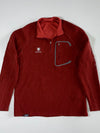 Black Yak Polartec Burgundy Quarter Zip Fleece Pullover – Chest Zip Pocket (S)