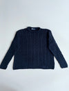 Polo Ralph Lauren Classic Cable-Knit Black Crewneck Sweater(2XL/3XL)