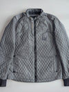 Jack & Jones Quilted Jacket Jack & Jones Grey Diamond Quilted Biker Jacket (L)