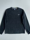 Nike Essential Black Swoosh Crewneck Sweatshirt (L)