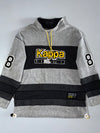 Kappa Colorblock Mesh Panel Pullover “Like No Other” Grey/Black, Size (L)