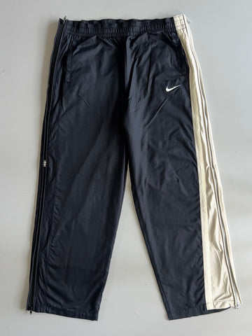Nike Two-Tone Track Pants Black/Cream (W:38) (L:41.5)