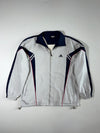 Vintage 90s Adidas Equipment White & Navy Track Jacket (XL)