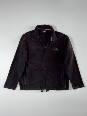 Vintage The North Face Black Polar Fleece Full-Zip Jacket (M)