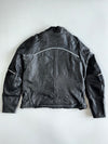 Lookwell Bike Fashion Vintage Leather Motorcycle Jacket (Paded)(M)