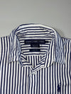 Ralph Lauren Sport Striped Button-Up Shirt Navy White Slim Fit Women’s (S)