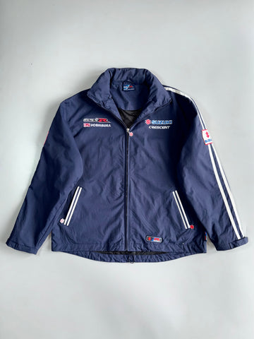 Suzuki GSX-R x Yoshimura Crescent Racing Team Jacket — Official Merchandise With Hidden Collar Cap (XL)
