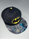 Official DC Batman Comic Print Brim Black Snapback (Adjustable)