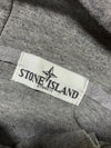Stone Island Grey Full-Zip Hooded Sweatshirt (L)