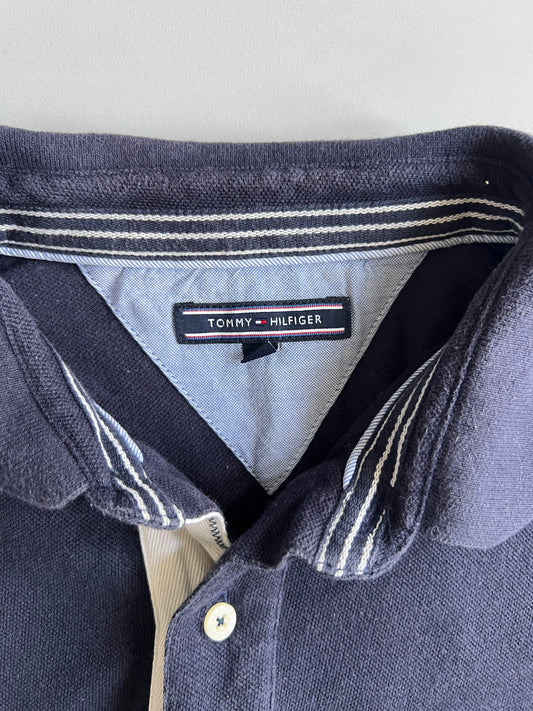 Tommy Hilfiger Colorblock Striped Rugby Polo (L)