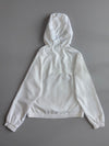 Reebok Vintage Windbreaker – White Hooded Zip-Up Jacket (M)