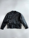 USA Bikers Dream Apparel Vintage Moto Heavy Leather Jacket (L)