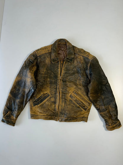 ZSuper Premium Rare Vintage Original Leather Jacket (L/XL)