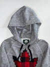 Roots Canada Buffalo Plaid Maple Leaf Pullover Hoodie (XS)