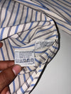 Ralph Lauren Regent Custom Fit Striped Dress Shirt White Blue(Xl)
