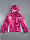 New Balance | Hooded Windbreaker Jacket | Hot Pink/White (S)