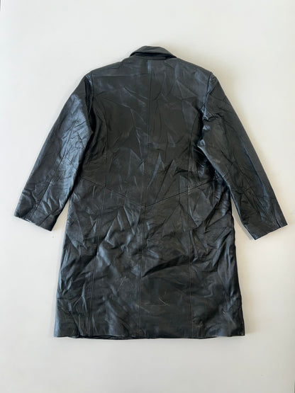 !                                                                                                                                                                                                                Ultra Premium Original Leather Trench Coat (L)
