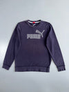 Puma Crewneck Sweatshirt | Navy Purple | Embroidered Logo (M)