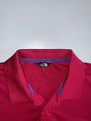The North Face | Long Sleeve Performance Polo | Crimson Red (L)