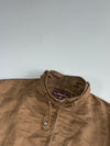Vintage AeroDrome USA Tan Suede-Feel Café Racer Jacket – (XL)