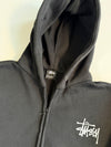 ZVintage Stüssy Black Zip-Up Streetwear Essential (L/XL)