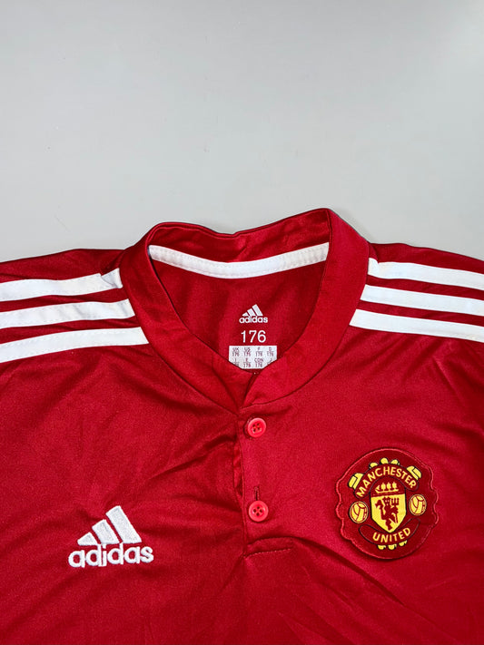 Adidas Manchester United Chevrolet Sponsor Pogba #6 Home Red Football Jersey (S)