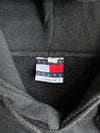Tommy Jeans Flag Logo Pullover Hoodie – Black (S)
