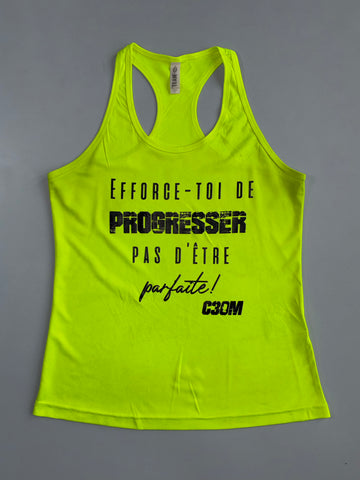 Team 365 | Efforce-Toi Motivational Racerback Tank Neon Yellow | (XS)
