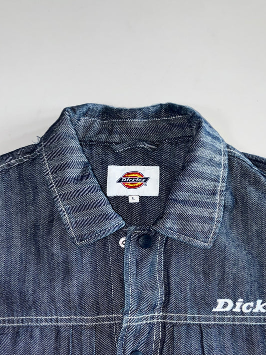 Dickies Herringbone Denim Trucker Jacket (Xl)