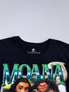 Disney Princess Moana Wayfinder Graphic Tee Vintage Bootleg Homage Style, Maui Print (L)