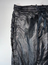 Fast Way Lace-Up Leather Biker Pants  (W:34) (L:41)