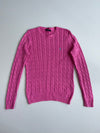 Ralph Lauren Pink Cable Knit Sweater (Size M)