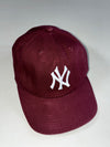 MLB New York Yankees Maroon Embroidered Logo Cap (Adjustable)