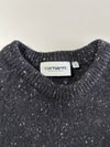 Carhartt WIP Black Speckled Anglistic Knit Sweater  (XS)