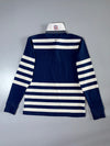 Tommy Hilfiger Navy & White Striped Rugby Polo Vintage Fit (L)