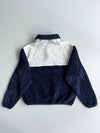 Polo Ralph Lauren | Navy & Cream Sherpa Fleece Snap Pullover | (S)