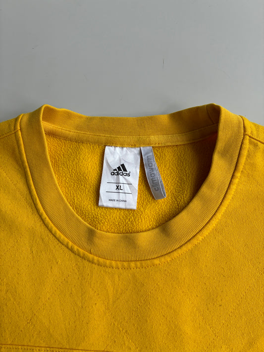 Adidas Climawarm Yellow Sweatshirt – Reflective 3 Stripes | (M)