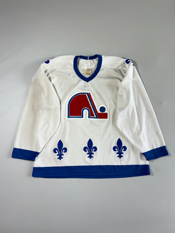 Vintage Quebec Nordiques NHL Away Hockey Jersey  White (2XL)