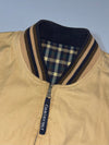 Pierre Cardin Reversible Bomber Jacket (Chasecult Label)  Navy/Cream Check (L/XL)