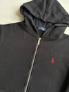 Polo Ralph Lauren | Black Red Pony Zip Hoodie | (M)