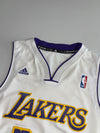 Lakers Kobe Bryant #24 Adidas Jersey White  Home jersey, swingman fit (M)