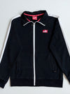 Vintage Puma Black Striped Zip-Up Track Jacket(S)