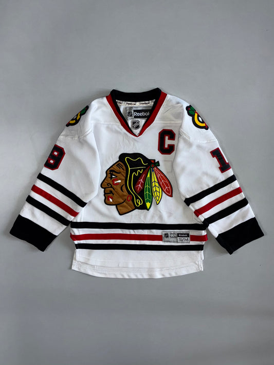 Reebok NHL Chicago Blackhawks #19 Captain Hockey Jersey
White Official Licensed (XS)