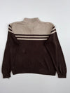 Chaps Striped Quarter-Zip Sweater(XL)