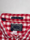 Scotch & Soda Red White Gingham Check Snap Button Shirt (M)